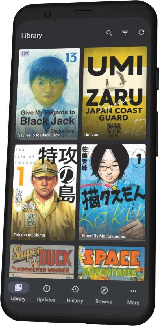 Tsundoku Library Tab Dark
